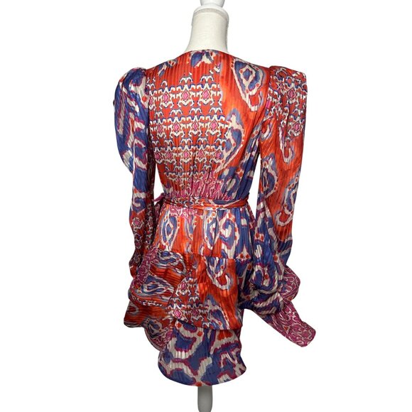 CQ BY CQ Long Sleeve Wave Mini Party Dress Size Small - Picture 8 of 8